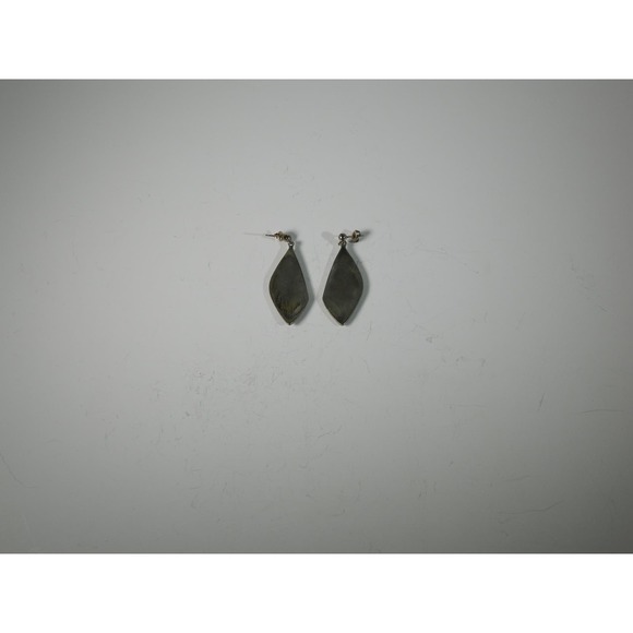 Sterling Silver and Lapis + Coral Inlay Earrings Signed "IVERSON"S" - Picture 9 of 10